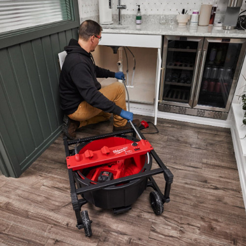 Milwaukee M18HSFSM - 122 High - Speed Flexible Shaft Machine for Professional Plumbing Solutions - M18HSFSM-122 - Milwaukee Tools UK - Trade Counter Direct