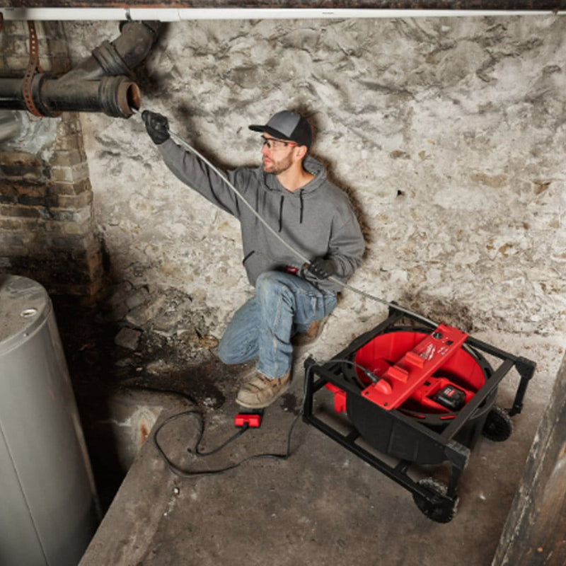 Milwaukee M18HSFSM - 122 High - Speed Flexible Shaft Machine for Professional Plumbing Solutions - M18HSFSM-122 - Milwaukee Tools UK - Trade Counter Direct