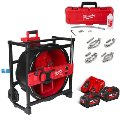 Milwaukee M18HSFSM - 122 High - Speed Flexible Shaft Machine for Professional Plumbing Solutions - M18HSFSM-122 - Milwaukee Tools UK - Trade Counter Direct