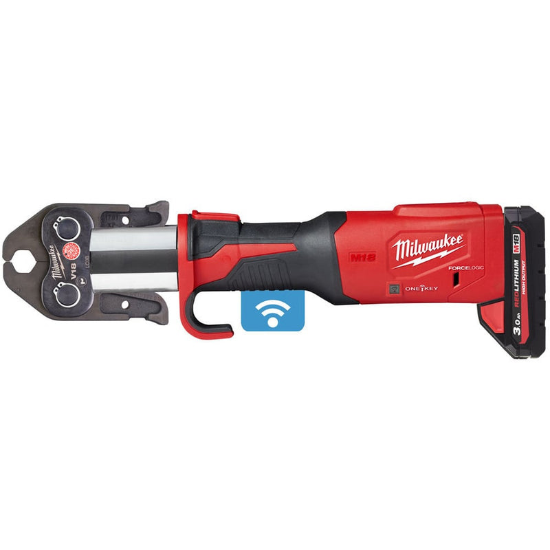 Milwaukee M18ONEBLHPT - 302C Force Logic One Key Press Tool Kit with U Jaws 16 - 20 - 25mm - M18ONEBLHPT-302CUSET - Milwaukee Tools UK - Trade Counter Direct