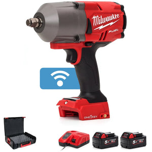 Milwaukee M18ONEFHIWF12-502X FUEL One Key 1/2" Impact Wrench 2 x 5.0Ah