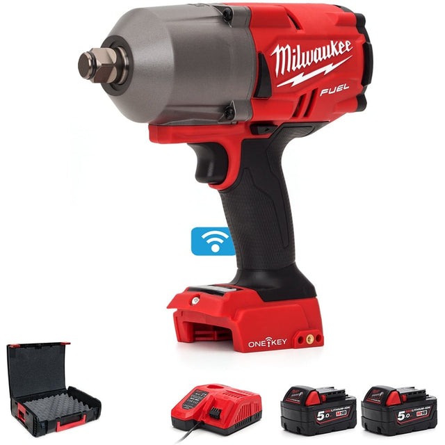 Milwaukee M18ONEFHIWF34 - 502X FUEL One Key 3/4" Impact Wrench 2 x 5.0Ah - M18ONEFHIWF34 - 502X - M18ONEFHIWF34-502X - Milwaukee Tools UK - Trade Counter Direct