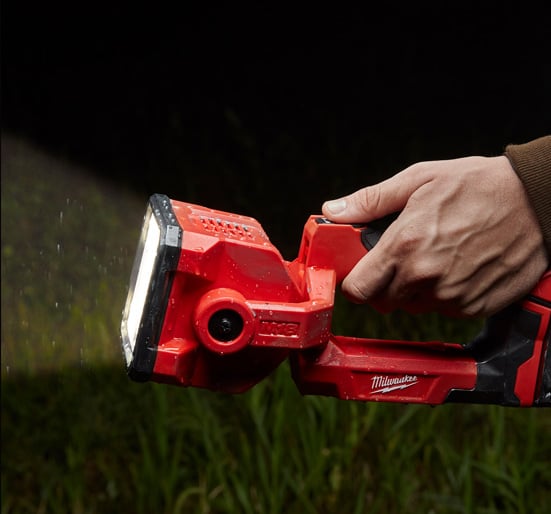 Milwaukee M18SLED - 0 18v LED Spot Light - Bare Unit - M18SLED - 0 - M18SLED-0 - Milwaukee Tools UK - Trade Counter Direct