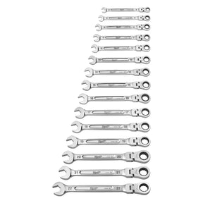 Milwaukee Maxbite Flex Head Ratcheting Spanner Set - 4932478558 - Milwaukee Tools UK - Trade Counter Direct