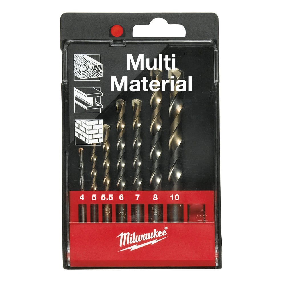 Milwaukee Multi Material Drill Bit Set - 7 Piece - 4932352836