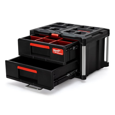 Milwaukee PACKOUT 2 Drawer Tool Box - 4932472129 - 4932472129 - Milwaukee Tools UK - Trade Counter Direct