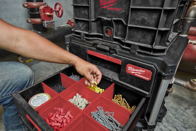 Milwaukee PACKOUT 2 Drawer Tool Box - 4932472129 - 4932472129 - Milwaukee Tools UK - Trade Counter Direct