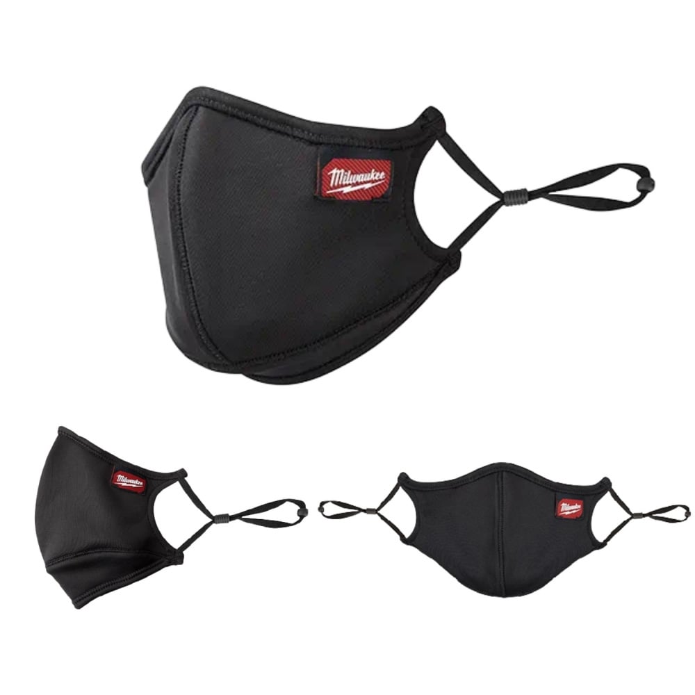 Milwaukee Performance Face Mask - Pack of 3 - 4932478865 - Milwaukee Tools UK - Trade Counter Direct