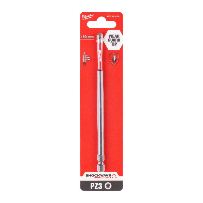 Milwaukee Shockwave Bits PZ - 4932472050 - Milwaukee Tools UK - Trade Counter Direct