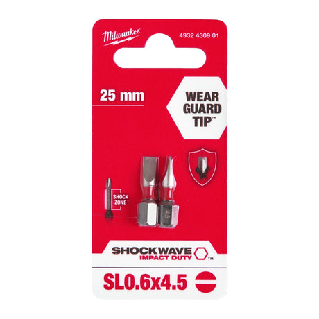 Milwaukee Shockwave Bits SL - 4932430901 - Milwaukee Tools UK - Trade Counter Direct