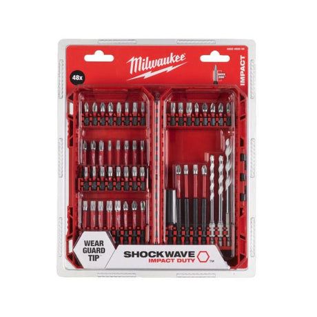 Milwaukee Shockwave Impact duty Bit Set - 48pc - 4932492005 - 4932492005 - Milwaukee Tools UK - Trade Counter Direct