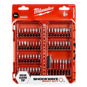 Milwaukee Shockwave Impact duty Bit Set - 56pc - 4932492006 - 4932492006 - Milwaukee Tools UK - Trade Counter Direct