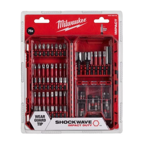 Milwaukee Shockwave Impact duty Bit Set - 75pc - 4932492008 - 4932492008 - Milwaukee Tools UK - Trade Counter Direct
