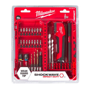 Milwaukee Shockwave Impact Screwdriver Bit Set - 35pc - 4932493653 - 4932493653 - Milwaukee Tools UK - Trade Counter Direct