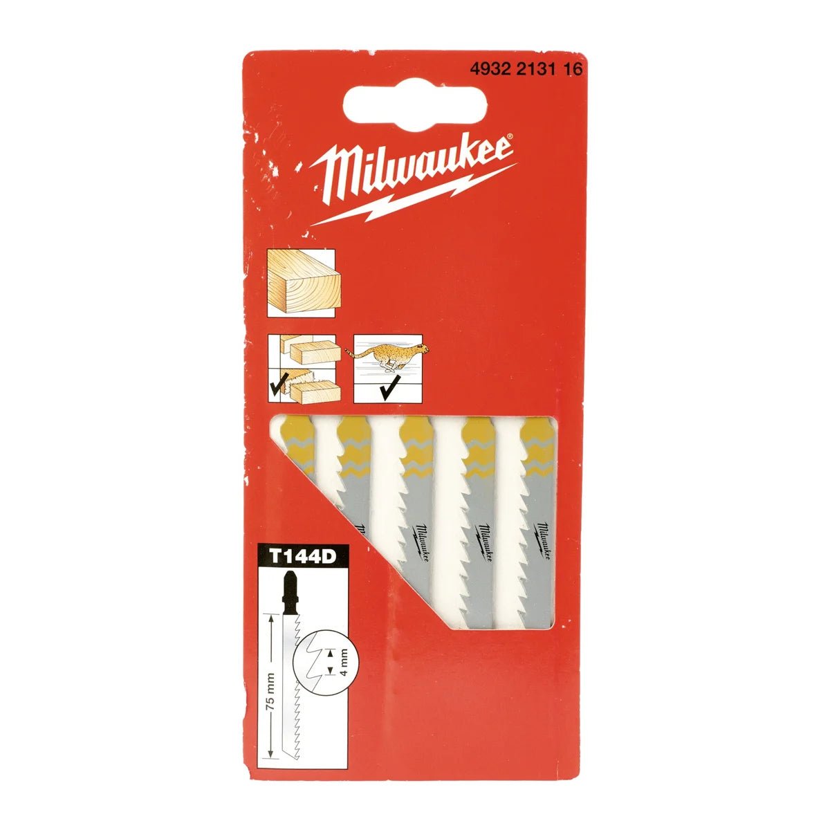 Milwaukee Wood: Fast Cut Jig Saw Blades - 4932213116 - Trade Counter Direct - Trade Counter Direct
