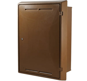 Brown Mitras Gas Meter Box Recessed (595x409x210mm) - Brown Mitras Gas Meter Box