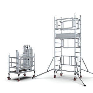 One Man Scaffold Tower - ALTO Access - 2.2m Platform Height - MINI - 12 - 022 - MINI-12-022 - ALTO Access - Trade Counter Direct