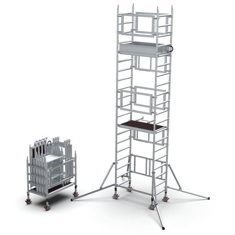 One Man Scaffold Tower - ALTO Access - 4.2m Platform Height - MINI - 12 - 042 - MINI-12-042 - ALTO Access - Trade Counter Direct