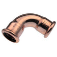 Pegler 38306 XPress Copper 54mm Elbow (M - Press) Pack of 1 - S12/7002A - YP38306 - Pegler Yorkshire - Trade Counter Direct