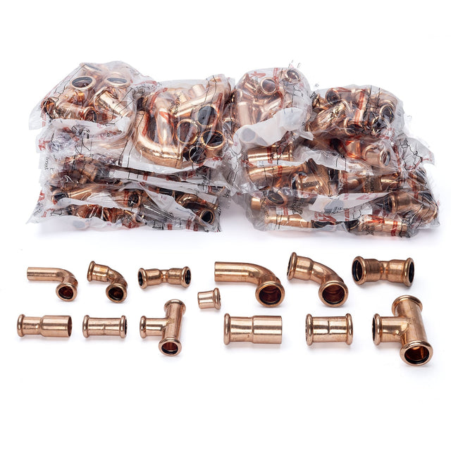 Pegler PRO PACK M - Profile Press Fittings - PXPP001 - 180 Pack - PXPP001 - Pegler Yorkshire - Trade Counter Direct
