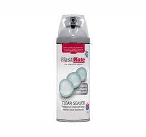 Plasti - kote Clear Acrylic Spray - Satin Clear Acrylic 400ml - PKT24001 - Plasti - kote - Trade Counter Direct