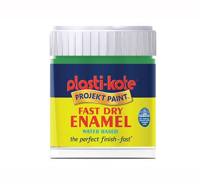 Plasti - kote Fast Dry Enamel Brush On - B5 Bottle 59ml White Matt - PKTB5W - Plasti - kote - Trade Counter Direct
