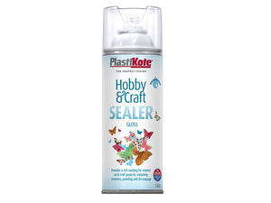 Plasti - kote Hobby & Craft Sealer Clear Gloss 400ml - Tile Sealant - PKT4141 - Plasti - kote - Trade Counter Direct