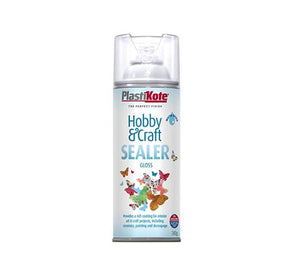 Plasti - kote Hobby & Craft Sealer Clear Gloss 400ml - Tile Sealant - PKT4141 - Plasti - kote - Trade Counter Direct