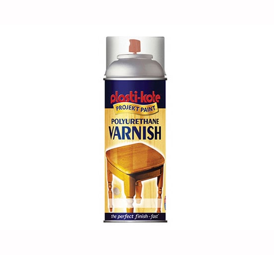 Plasti - kote Polyurethane Varnish Spray - Clear Gloss 400 ml - PKT591 - Plasti - kote - Trade Counter Direct