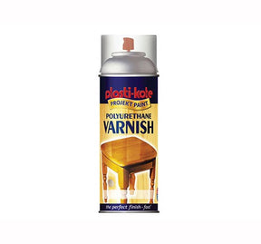 Plasti - kote Polyurethane Varnish Spray - Clear Satin 400 ml - PKT592 - Plasti - kote - Trade Counter Direct