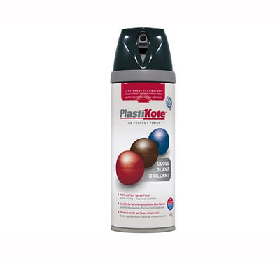 Plasti - kote Premium Gloss Spray Paint - Gloss Lawn Green 400ml - PKT21109 - Plasti - kote - Trade Counter Direct