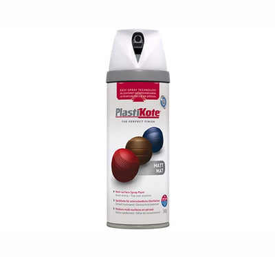 Plasti - kote Premium Matt Spray Paint - Matt Grey 400ml - PKT23102 - Plasti - kote - Trade Counter Direct