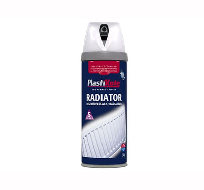 Plasti - kote Radiator Spray Paint - Gloss White 400ml - PKT26100 - Plasti - kote - Trade Counter Direct
