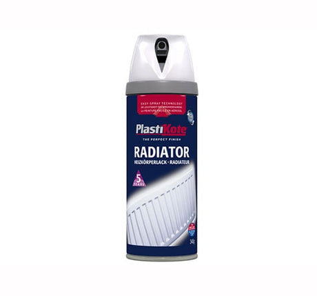 Plasti - kote Radiator Spray Paint - Gloss White 400ml - PKT26100 - Plasti - kote - Trade Counter Direct