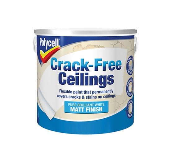 Polycell Crack Free Ceilings - Smooth Matt 5 Litre - PLCCFCSM5L - Polycell - Trade Counter Direct