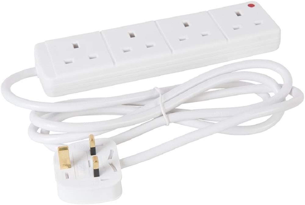 Powermaster Extension Lead with Neon Indicator 230V 4 - Gang 5m - 756731 - 756731 - Powermaster - Trade Counter Direct
