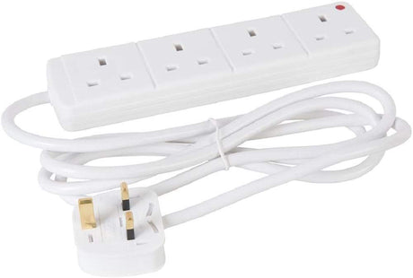 Powermaster Extension Lead with Neon Indicator 230V 4 - Gang 5m - 756731 - 756731 - Powermaster - Trade Counter Direct