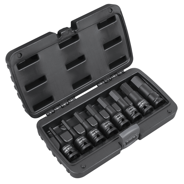 Premier AK5600 8pc 1/2"Sq Drive Hex Impact Socket Bit Set - Imperial - AK5600 - Sealey Tools UK - Trade Counter Direct