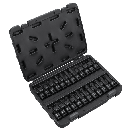 Premier AK56000 24pc 1/2"Sq Drive Hex/TRX - Star*/Spline Impact Socket Bit Set - AK56000 - Sealey Tools UK - Trade Counter Direct