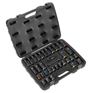 Premier AK5635M 34pc 1/2"Sq Drive Impact Socket Set - AK5635M - Sealey Tools UK - Trade Counter Direct