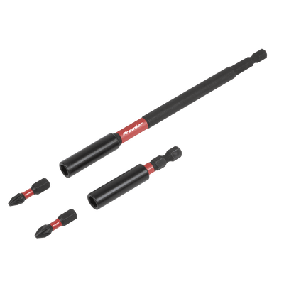Premier AK8276 4pc Impact Grade Power Tool Bit Holder Set - AK8276 - Sealey Tools UK - Trade Counter Direct