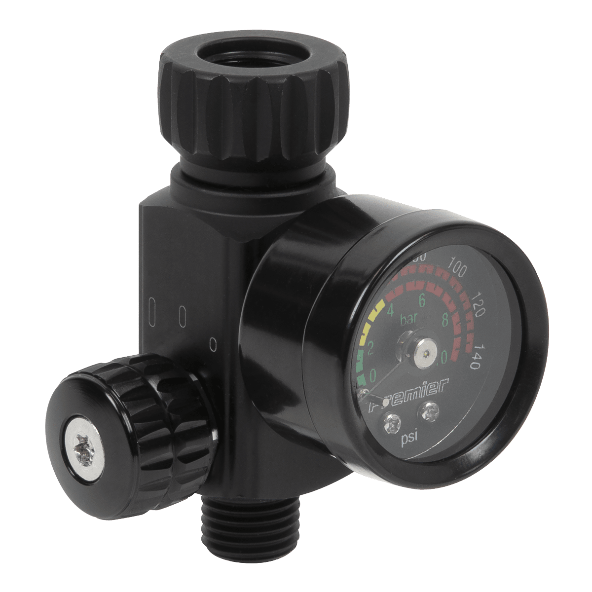 Premier AR02 On - Gun Air Pressure Regulator/Gauge with Glass Lens - AR02 - Sealey Tools UK - Trade Counter Direct