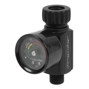 Premier AR02 On - Gun Air Pressure Regulator/Gauge with Glass Lens - AR02 - Sealey Tools UK - Trade Counter Direct