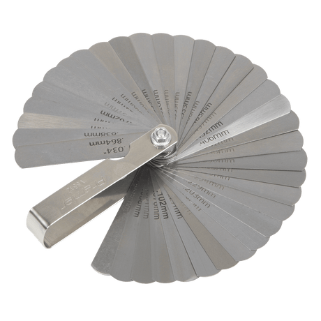 Premier VS512 35 Blade Feeler Gauge - Dual Marked - VS512 - Sealey Tools UK - Trade Counter Direct