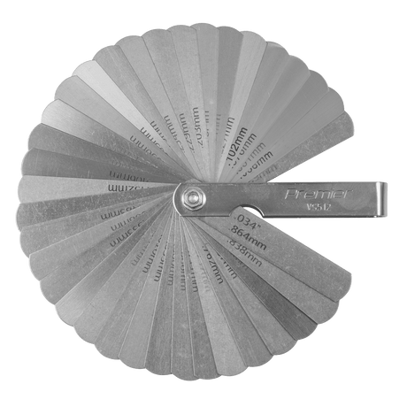 Premier VS512 35 Blade Feeler Gauge - Dual Marked - VS512 - Sealey Tools UK - Trade Counter Direct