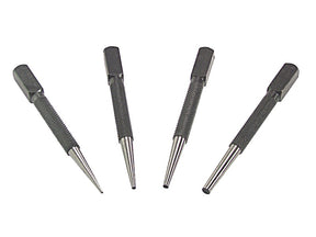 Priory 66SN4 Set of 4 Nail Punches in Wallet - Set Of 4 Nail Punc - PRI66SET4 - Stanley - Trade Counter Direct