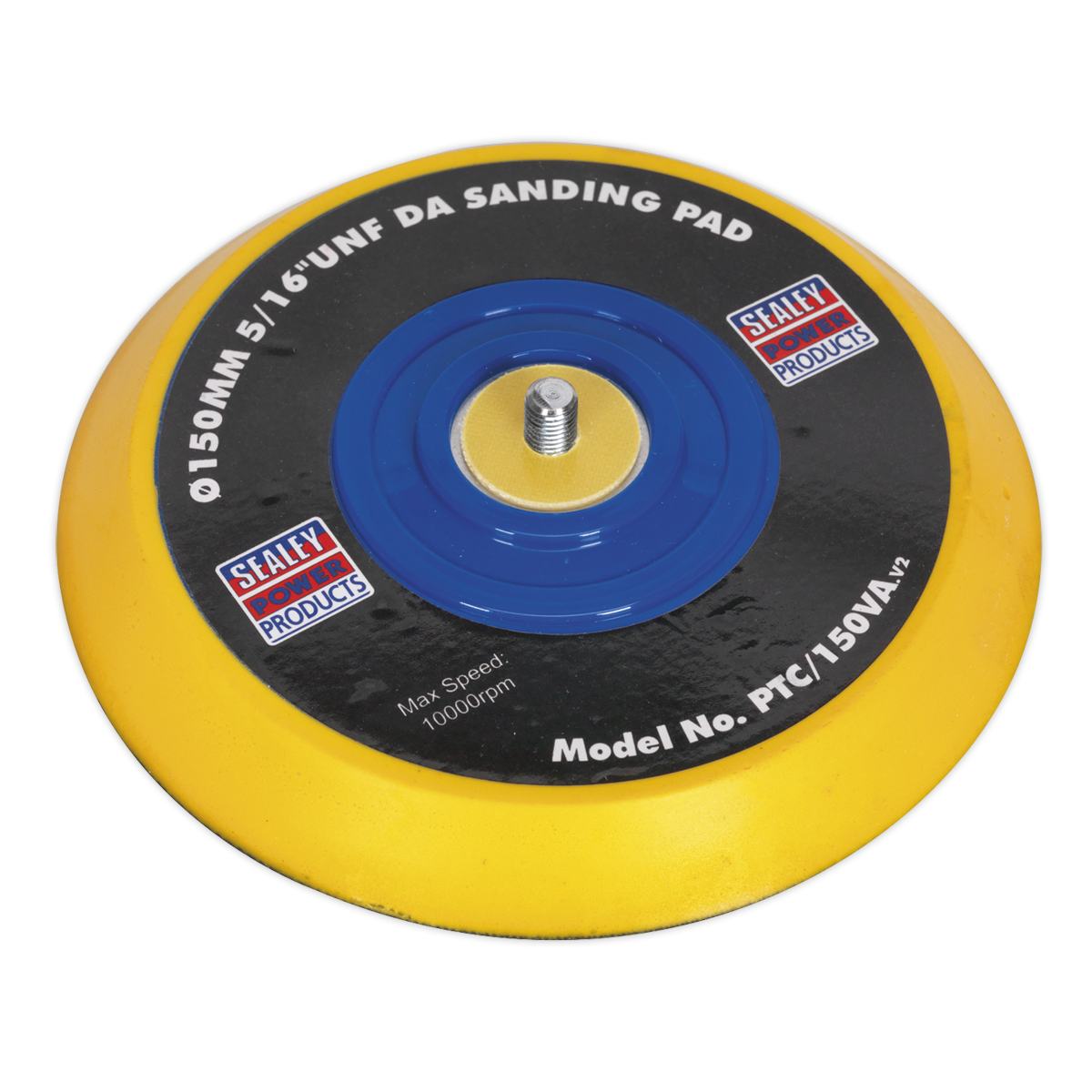 Sealey PTC/150VA DA Backing Pad for Hook-and-Loop Discs 145mm 5/16"UNF