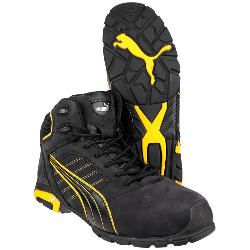 Puma Safety Amsterdam Mid Safety Boot - Black (632240) - 23090-37915-06 - Puma Safety - Trade Counter Direct