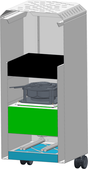 PUREAIR R150 - Commercial Air Purification Unit - 99.43% Reduction of airborne viruses - PUREAIR-CARBON - Select Products - SPI - Trade Counter Direct