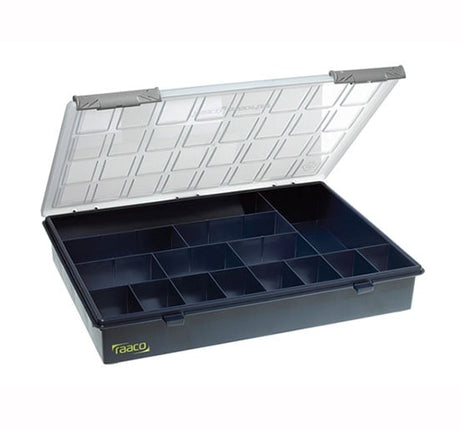 Raaco A4 Profi Assorter Service Box 15 Fixed Compartments - Parts Organiser - RAA136174 - Raaco - Trade Counter Direct